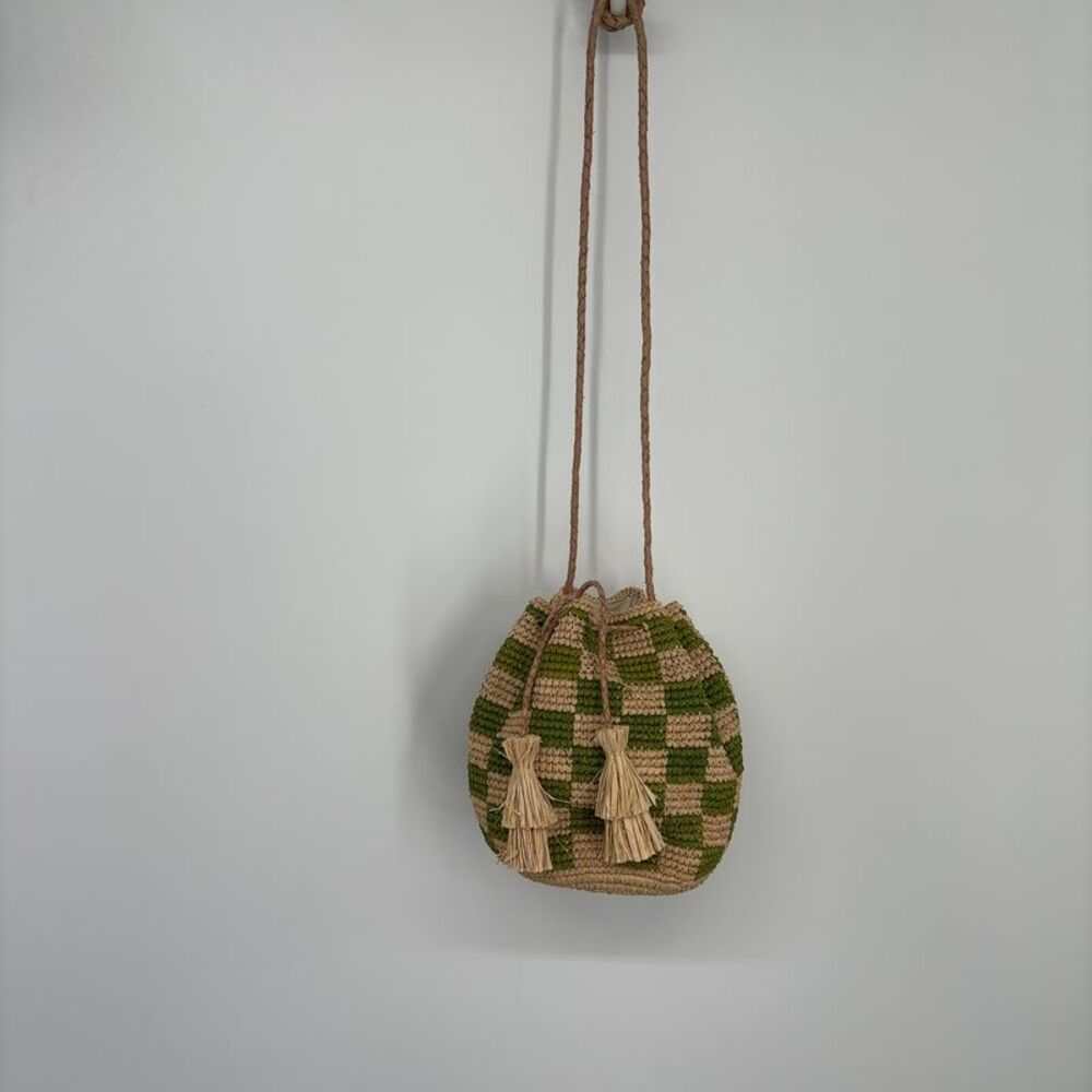 Mar Y Sol Raffia Crossbody Bag
